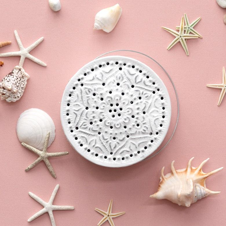 蚊取り線香ホルダー 蚊取り線香立て 蚊取り線香入れ 径約16cm 蚊取り線香 蚊遣り 蚊やり 蓋付き ハンドル付き アルミ製 虫よけ対策 13945 | ブランド登録なし | 05