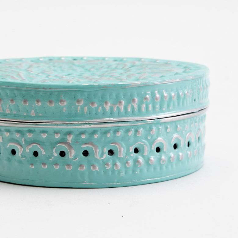 蚊取り線香ホルダー 蚊取り線香立て 蚊取り線香入れ 径約16cm 蚊取り線香 蚊遣り 蚊やり 蓋付き ハンドル付き アルミ製 虫よけ対策 13945 | ブランド登録なし | 09