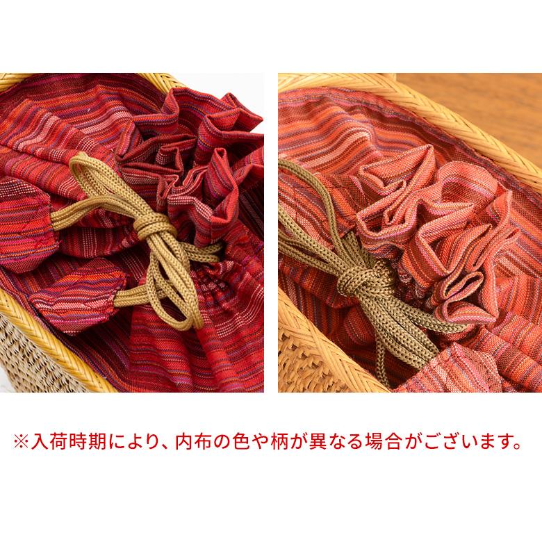 アタバッグ かごバッグ かご バッグ ハーフムーン 約 W 20cm D 9cm H 21cm アタ ハンドバッグ おでかけ 浴衣 和装 アジアン 雑貨 13950 | ブランド登録なし | 18