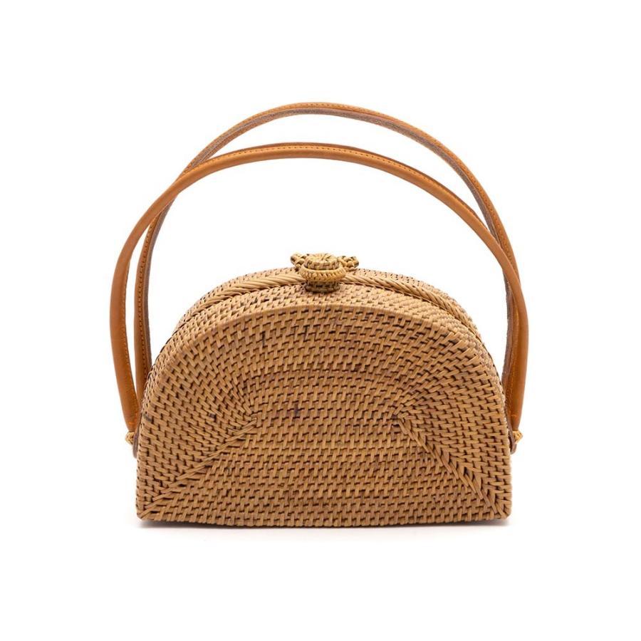 アタバッグ かごバッグ かご バッグ ハーフムーン 約 W 20cm D 9cm H 21cm アタ ハンドバッグ おでかけ 浴衣 和装 アジアン 雑貨 13950 | ブランド登録なし | 19