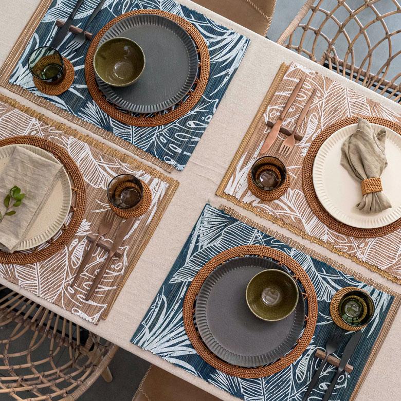 ランチョンマット ウォーターヒヤシンス製 コットン ランチマット プレースマット プレイスマット テーブルウェア キッチン 雑貨 敷物 テーブルマット 13953 | ELEMENTS（インテリア） | 15