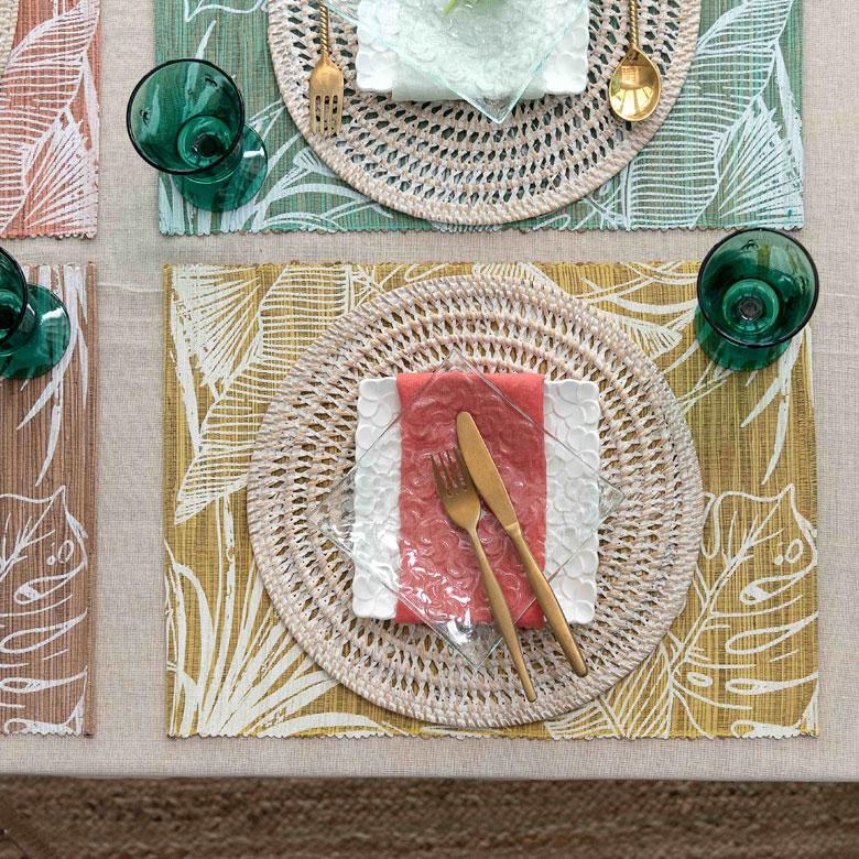 ランチョンマット ウォーターヒヤシンス製 コットン ランチマット プレースマット プレイスマット テーブルウェア キッチン 雑貨 敷物 テーブルマット 13953 | ELEMENTS（インテリア） | 22