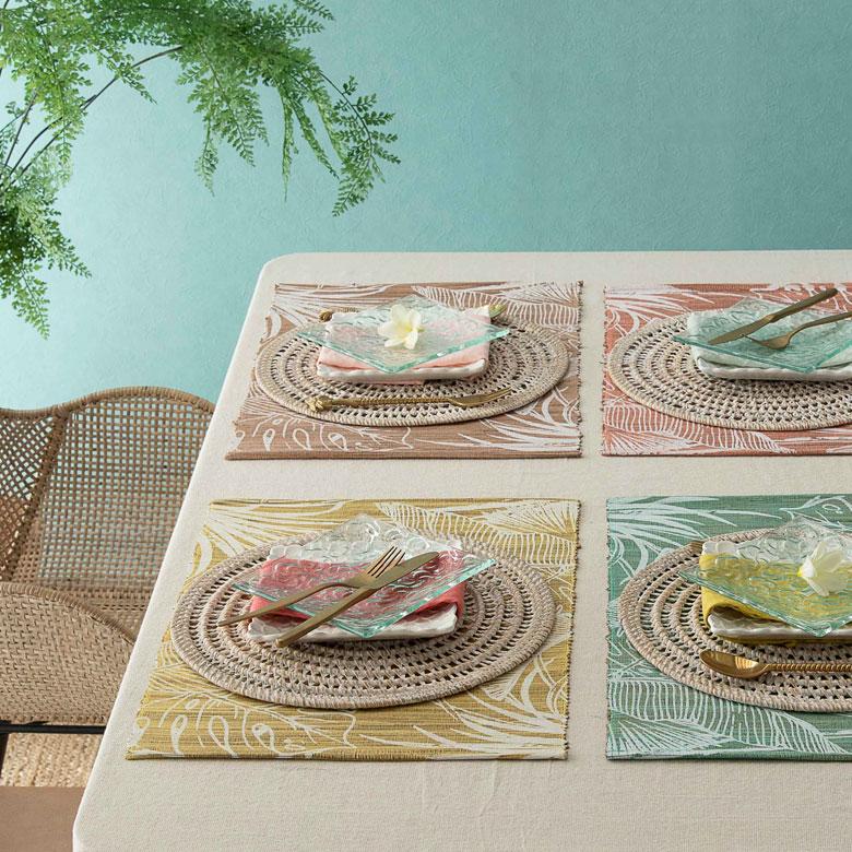 ランチョンマット ウォーターヒヤシンス製 コットン ランチマット プレースマット プレイスマット テーブルウェア キッチン 雑貨 敷物 テーブルマット 13953 | ELEMENTS（インテリア） | 23