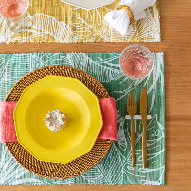 ランチョンマット ウォーターヒヤシンス製 コットン ランチマット プレースマット プレイスマット テーブルウェア キッチン 雑貨 敷物 テーブルマット 13953 | ELEMENTS（インテリア） | 12