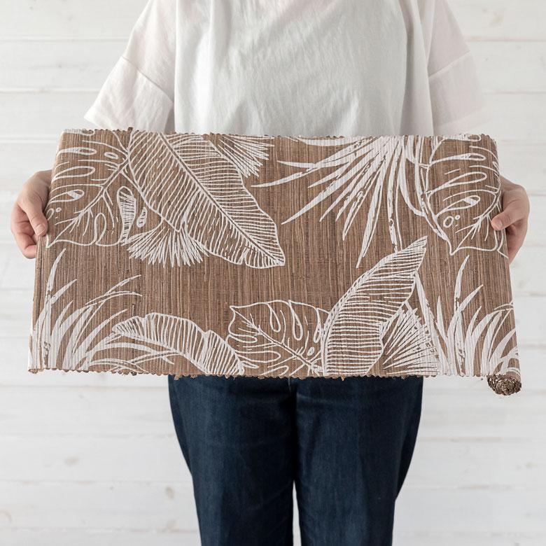 テーブルランナー ウォーターヒヤシンス製 コットン 天然素材 ハンドメイド カラフル 食卓布 クロス トロピカル モンステラ ハワイアン バナナリーフ 13954 | ELEMENTS（インテリア） | 17