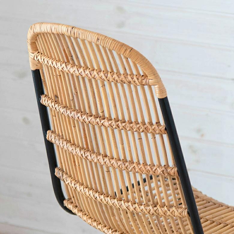 チェア ラタンチェア ラタン 籐 スチール 1脚 椅子 ダイニングチェア ラウンジチェア ロッキングチェア 一人用 店舗 家具 おしゃれ リゾート 13957 | ELEMENTS（インテリア） | 12