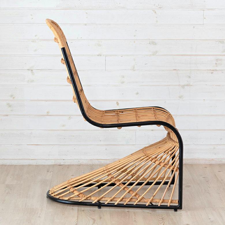 チェア ラタンチェア ラタン 籐 スチール 1脚 椅子 ダイニングチェア ラウンジチェア ロッキングチェア 一人用 店舗 家具 おしゃれ リゾート 13957 | ELEMENTS（インテリア） | 17