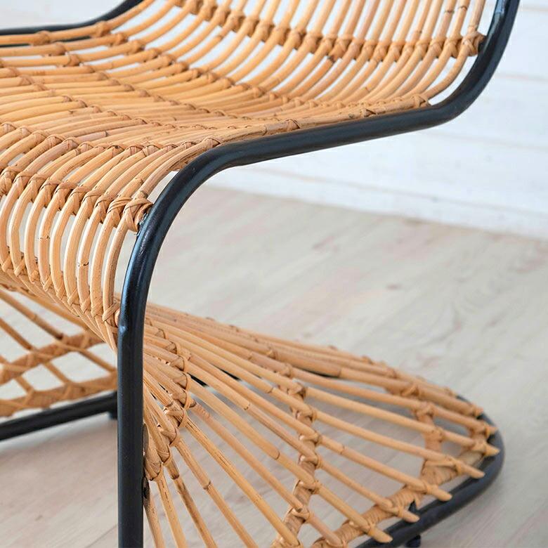 チェア ラタンチェア ラタン 籐 スチール 1脚 椅子 ダイニングチェア ラウンジチェア ロッキングチェア 一人用 店舗 家具 おしゃれ リゾート 13957 | ELEMENTS（インテリア） | 18