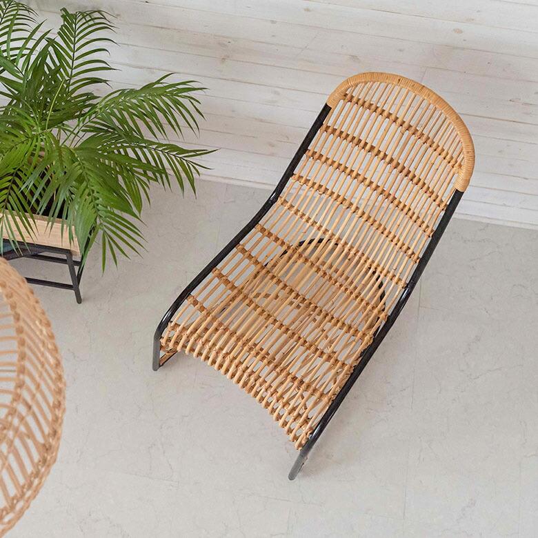 チェア ラタンチェア ラタン 籐 スチール 1脚 椅子 ダイニングチェア ラウンジチェア ロッキングチェア 一人用 店舗 家具 おしゃれ リゾート 13957 | ELEMENTS（インテリア） | 11