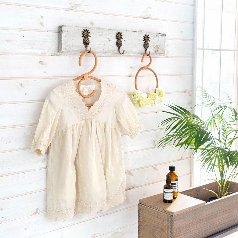 ラタンハンガーM 籐 ナチュラル ライトブラウン W40cm 大人用 タオルハンガー 衣類収納 ディスプレイ アジアン 13959 | ELEMENTS（インテリア） | 19