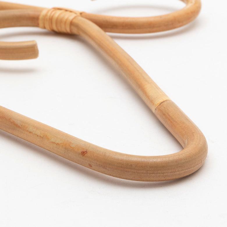 ラタンハンガーM 籐 ナチュラル ライトブラウン W40cm 大人用 タオルハンガー 衣類収納 ディスプレイ アジアン 13959 | ELEMENTS（インテリア） | 06