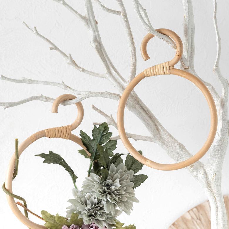 ラタンハンガー サークル 円形 籐 W15cm ループハンガー タオルハンガー 衣類収納 ディスプレイ アジアン 13961 | ELEMENTS（インテリア） | 13