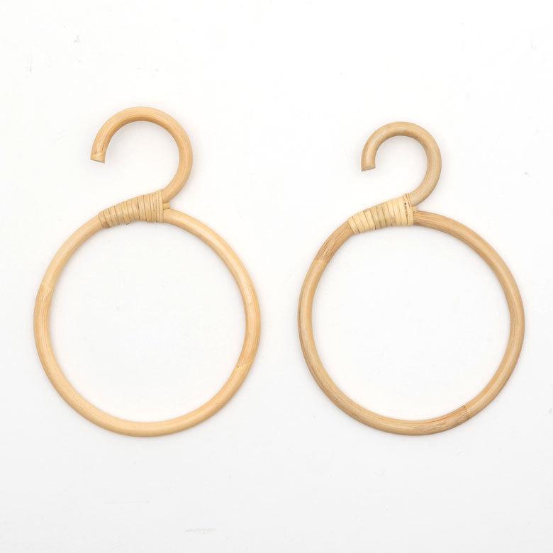ラタンハンガー サークル 円形 籐 W15cm ループハンガー タオルハンガー 衣類収納 ディスプレイ アジアン 13961 | ELEMENTS（インテリア） | 15
