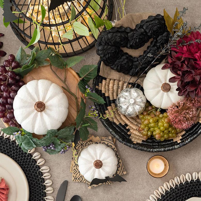 パンプキン Mサイズ 置物 オブジェ かぼちゃ ハロウィン パーティー グッズ 雑貨 ブラック 木彫り DIY デコレーション コーディネート  おしゃれ 13964 | ELEMENTS（インテリア） | 18