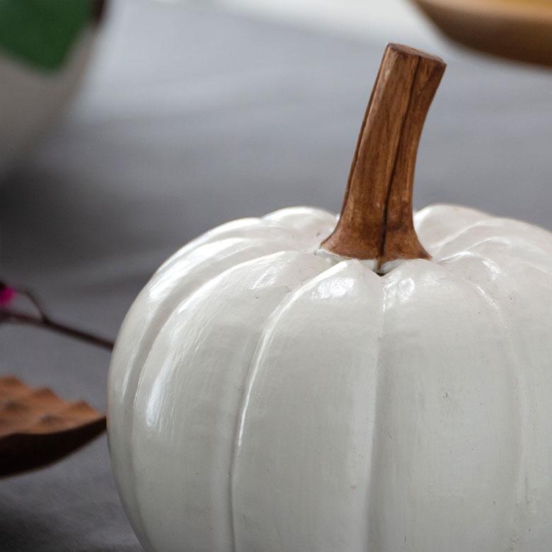 パンプキン Mサイズ 置物 オブジェ かぼちゃ ハロウィン パーティー グッズ 雑貨 ブラック 木彫り DIY デコレーション コーディネート  おしゃれ 13964 | ELEMENTS（インテリア） | 05