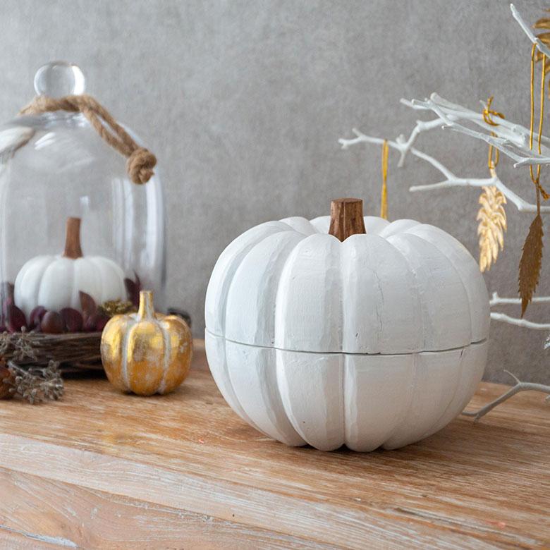 パンプキン Lサイズ 置物 オブジェ かぼちゃ ハロウィン パーティー グッズ 雑貨 ブラック 木彫り DIY デコレーション コーディネート おしゃれ 13965 | ブランド登録なし | 08