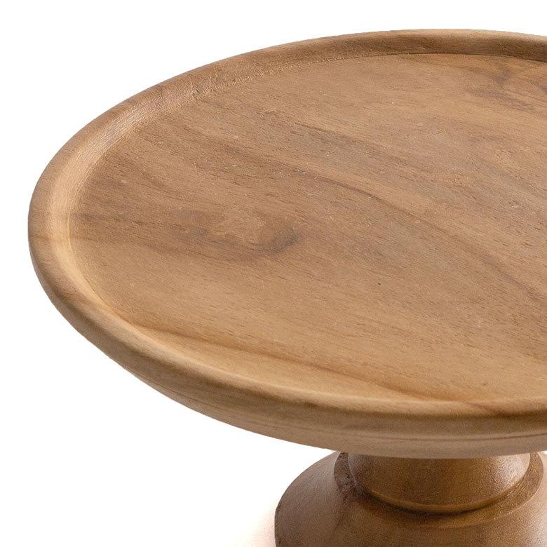 ケーキスタンド 木 木製 1段 Mサイズ 6号 直径 21cm ブラウン ケーキ トレー トレイ スタンド 台 タワー コンポート チークウッド アンティーク風 13967 | ELEMENTS（インテリア） | 12