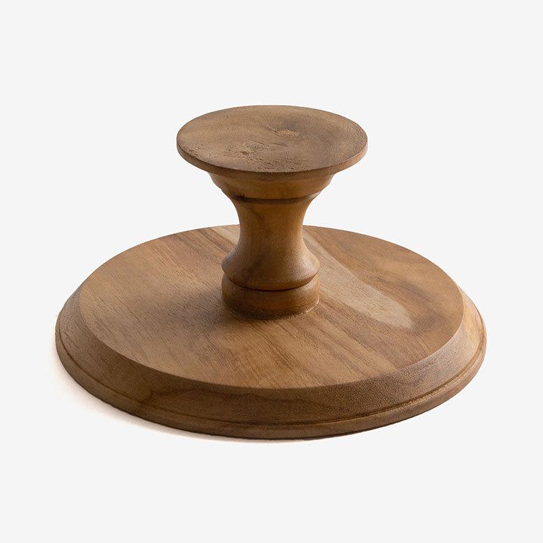ケーキスタンド 木 木製 1段 Mサイズ 6号 直径 21cm ブラウン ケーキ トレー トレイ スタンド 台 タワー コンポート チークウッド アンティーク風 13967 | ELEMENTS（インテリア） | 17