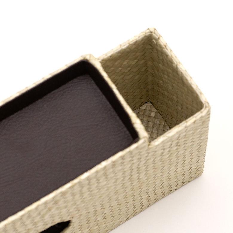 ティッシュケース 収納付き ティッシュ ボックス ケース カバー ホルダー おしゃれ 北欧 リゾート モダン エスニック 西海岸 落とし蓋  13971 | ELEMENTS（インテリア） | 14