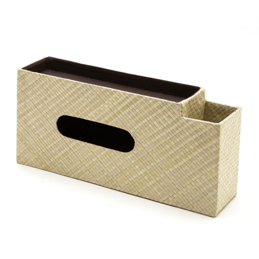 ティッシュケース 収納付き ティッシュ ボックス ケース カバー ホルダー おしゃれ 北欧 リゾート モダン エスニック 西海岸 落とし蓋  13971 | ELEMENTS（インテリア） | 18