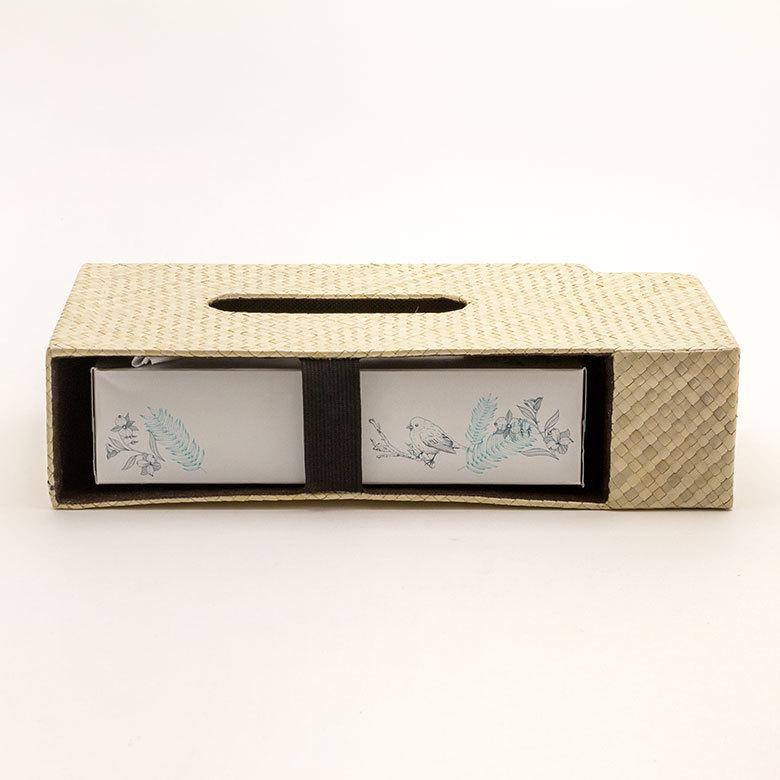 ティッシュケース 収納付き ティッシュ ボックス ケース カバー ホルダー おしゃれ 北欧 リゾート モダン エスニック 西海岸 落とし蓋  13971 | ELEMENTS（インテリア） | 08