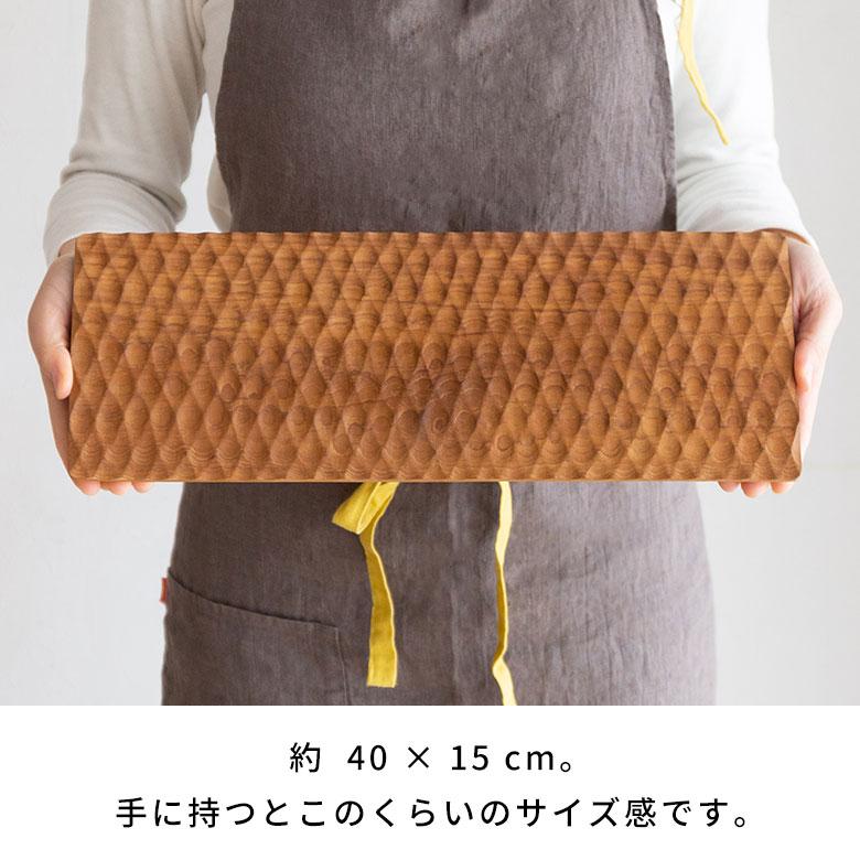 プレート 木製 チーク ウッド 約 Ｗ 40cm D 15cm × H 2cm お皿 長方形 長皿 TEAK WOOD カフェ 13972 | ELEMENTS（インテリア） | 11