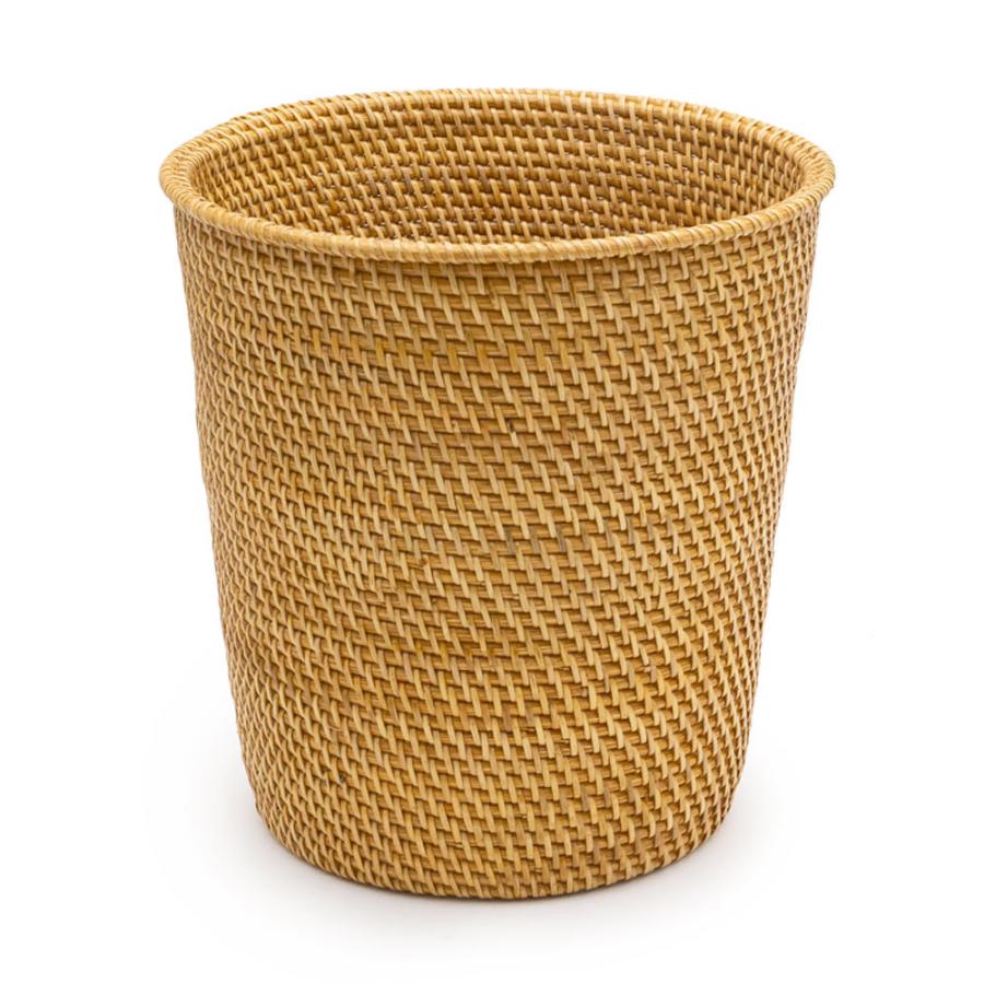 ゴミ箱 ダストボックス おしゃれ バスケット かご カゴ ラタン 籐 ホワイト ナチュラル 約 W 27.5cm D 27.5cm H 28cm 13976 プランターカバー 7号鉢 | ELEMENTS（インテリア） | 22