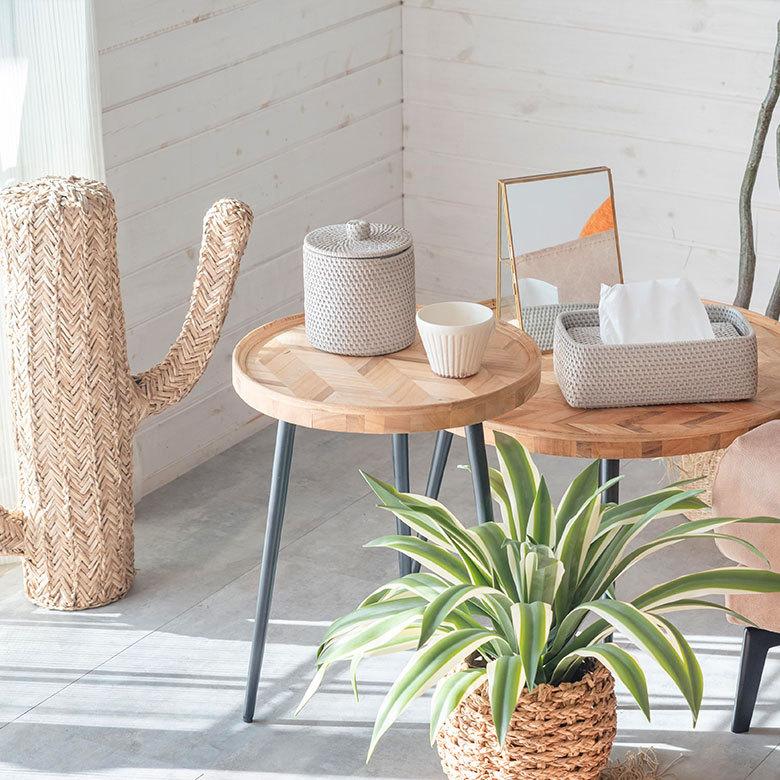 ELEMENTS ティッシュケース ティッシュボックス おしゃれ 蓋付き