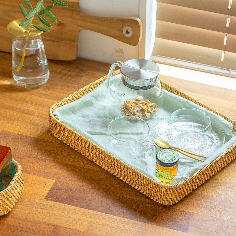 ELEMENTS（インテリア） トレイ トレー 長方形 ボックス カトラリー