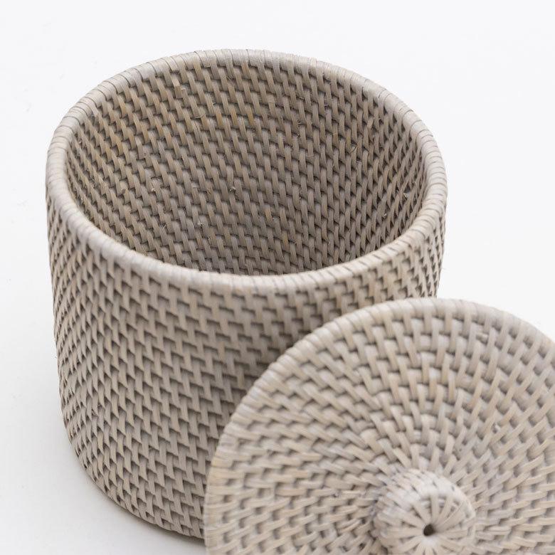 トイレットペーパーケース かご 籠 カゴ ボックス ケース ラタン 籐 ホワイト ナチュラル 約 W 14cm D 14cm H 15.5cm 13981 | ELEMENTS（インテリア） | 17