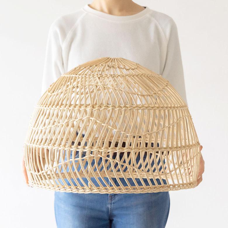 ペンダントライト ランプシェード ラタン 籐 1灯 口金26 60W LED対応 天井照明 インテリア アジアン ナチュラル  13982-na | ELEMENTS（インテリア） | 06