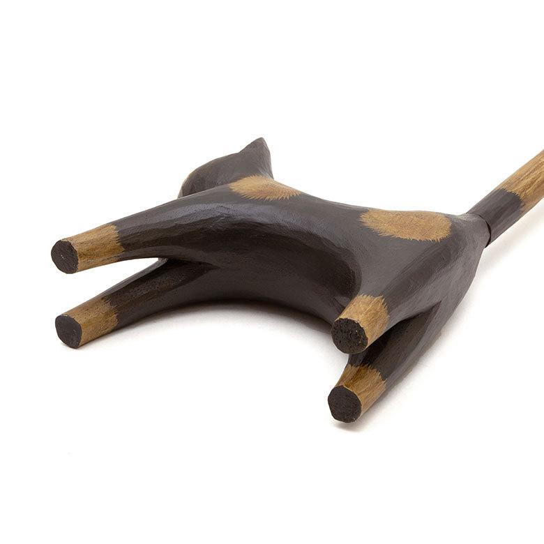 トイレットペーパーホルダー バリ ネコ 猫 置物 天然木 木彫り オブジェ アジアン雑貨 手彫り リゾート おしゃれ 13983 | ブランド登録なし | 13