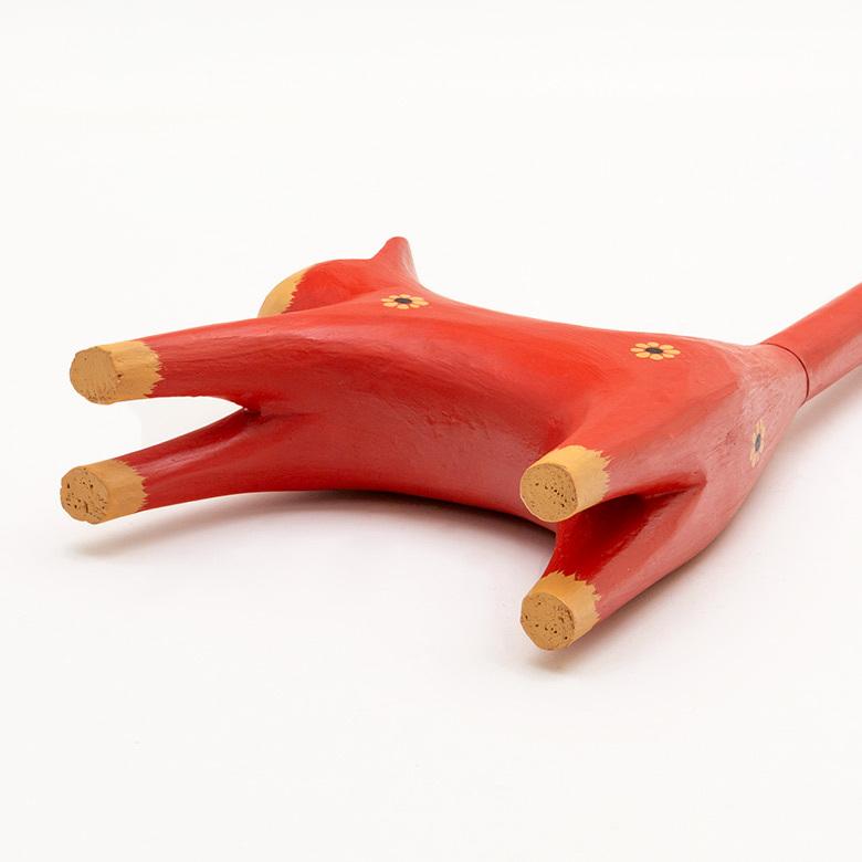 トイレットペーパー ホルダー  猫 ネコ  尻尾  バリ島 ピンク  オブジェ 置物 木彫り ディスプレイ 収納 キッチンペーパー トイレ アジアン 雑貨 おしゃれ 13987 | ブランド登録なし | 13