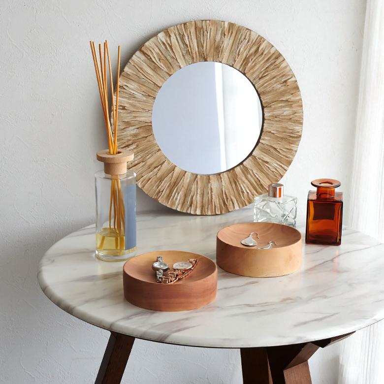 コイン トレー 小物 入れ 木製 ラウンド 丸形 トレイ デスク 玄関 鍵置き下駄箱 収納 アクセサリー つり銭 キャッシュ おしゃれ 天然木 北欧 西海岸 13991 | ELEMENTS（インテリア） | 12