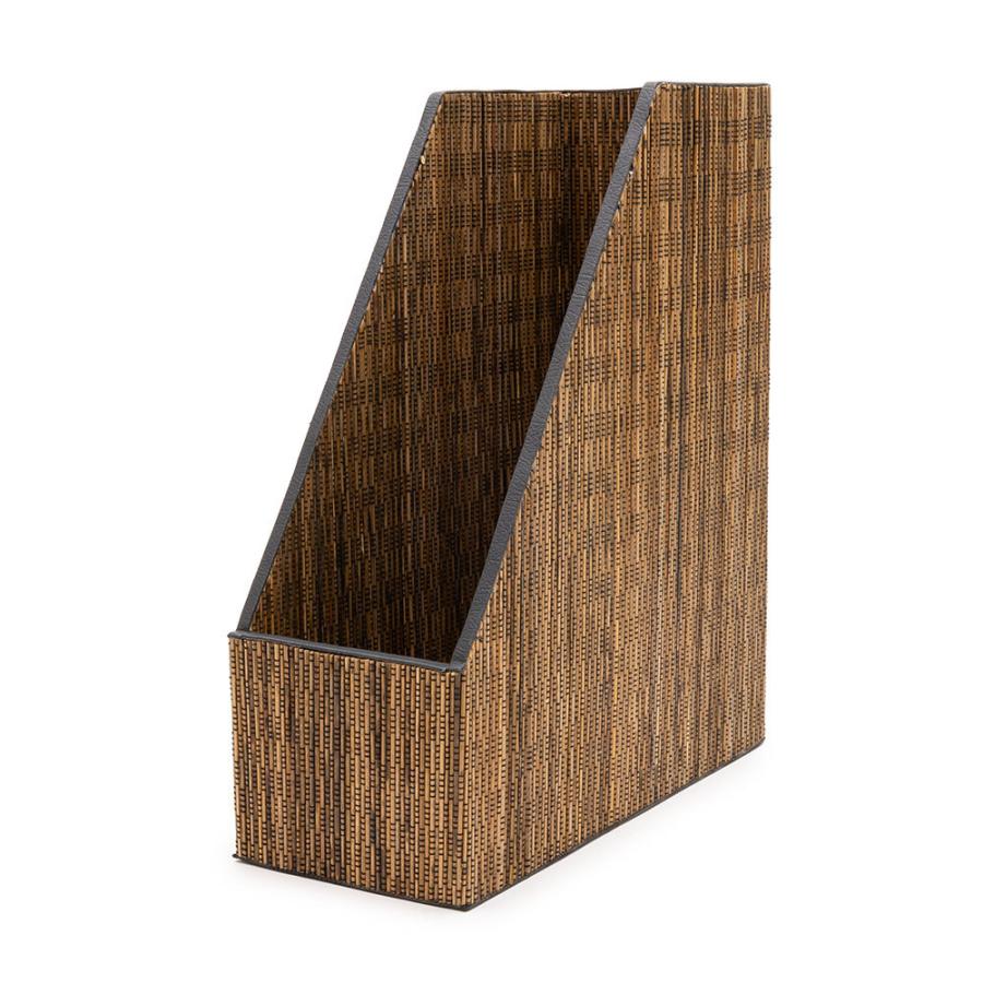 ファイル スタンド 書類 立て パームリディ A4 縦型  ボックス ブック 本 ホルダー デスク 収納 事務 用品 整理 文房具 アジアン 雑貨 和風 和 モダン 13993 | ブランド登録なし | 19