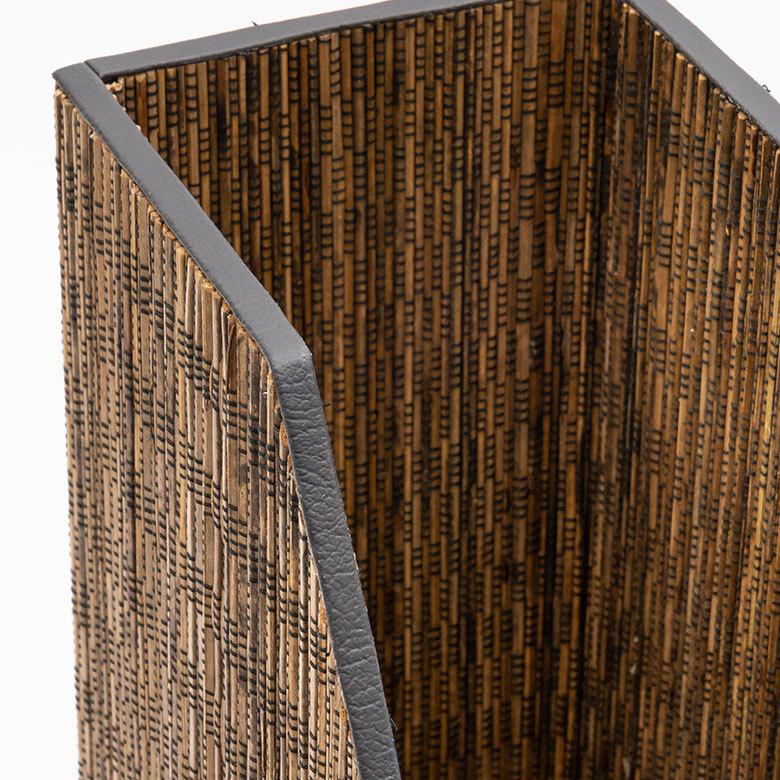 ファイル スタンド 書類 立て パームリディ A4 縦型  ボックス ブック 本 ホルダー デスク 収納 事務 用品 整理 文房具 アジアン 雑貨 和風 和 モダン 13993 | ブランド登録なし | 03