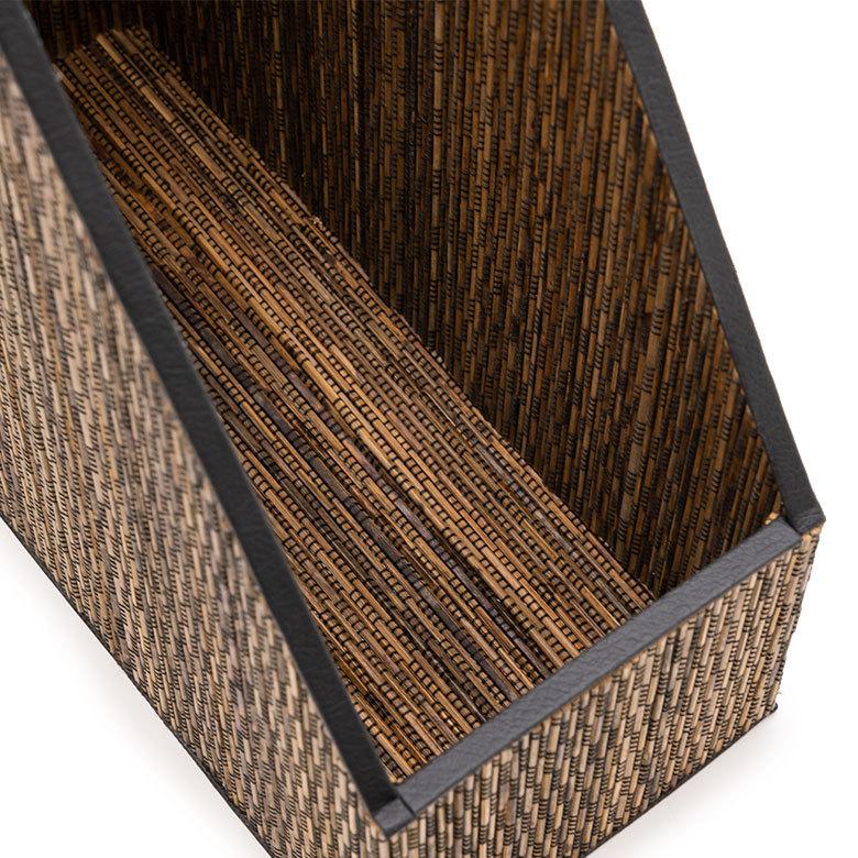 ファイル スタンド 書類 立て パームリディ A4 縦型  ボックス ブック 本 ホルダー デスク 収納 事務 用品 整理 文房具 アジアン 雑貨 和風 和 モダン 13993 | ブランド登録なし | 08