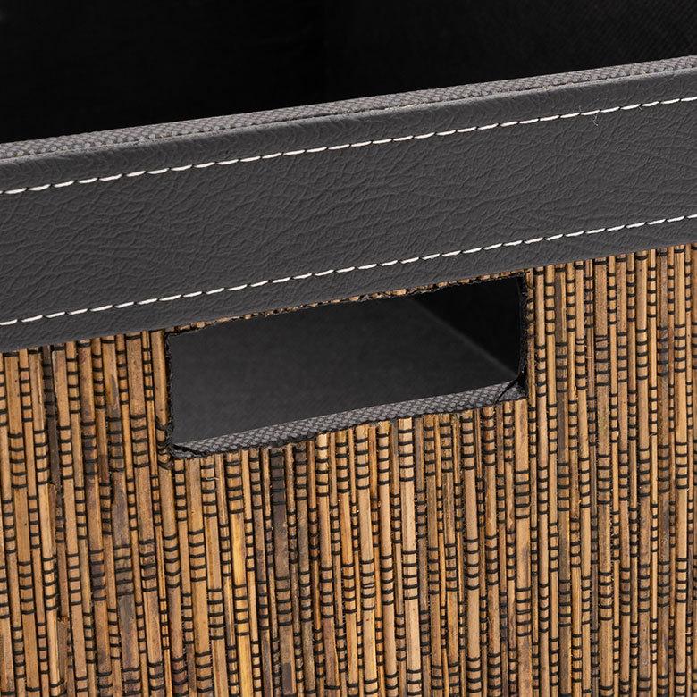 収納 ボックス インナー カラー パームリディ 持ち手 スクエア ケース  衣類 小物 整理 引き出し リビング クローゼット おしゃれ アジアン 雑貨 バリ  13995 | ブランド登録なし | 09