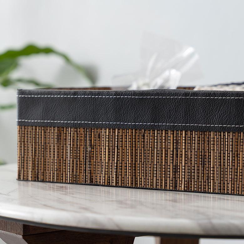 トレイ 収納 持ち手 A4 パームリディ トレー ケース レター デスク 卓上 机上 小物 書類  文房具 オフィス おしゃれ アジアン 雑貨 バリ島 南国 リゾート  13996 | ブランド登録なし | 03