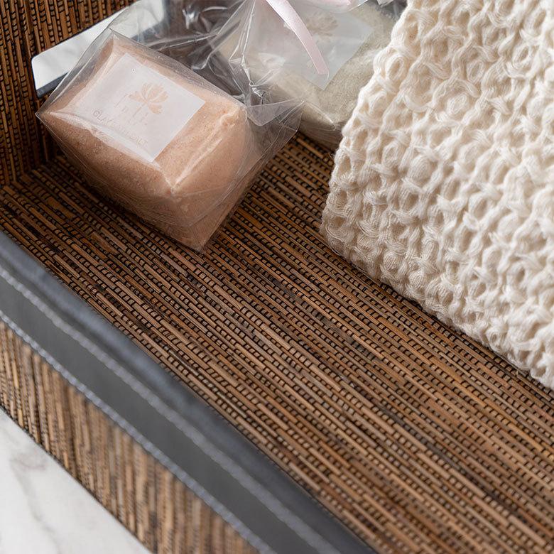 トレイ 収納 持ち手 A4 パームリディ トレー ケース レター デスク 卓上 机上 小物 書類  文房具 オフィス おしゃれ アジアン 雑貨 バリ島 南国 リゾート  13996 | ブランド登録なし | 08