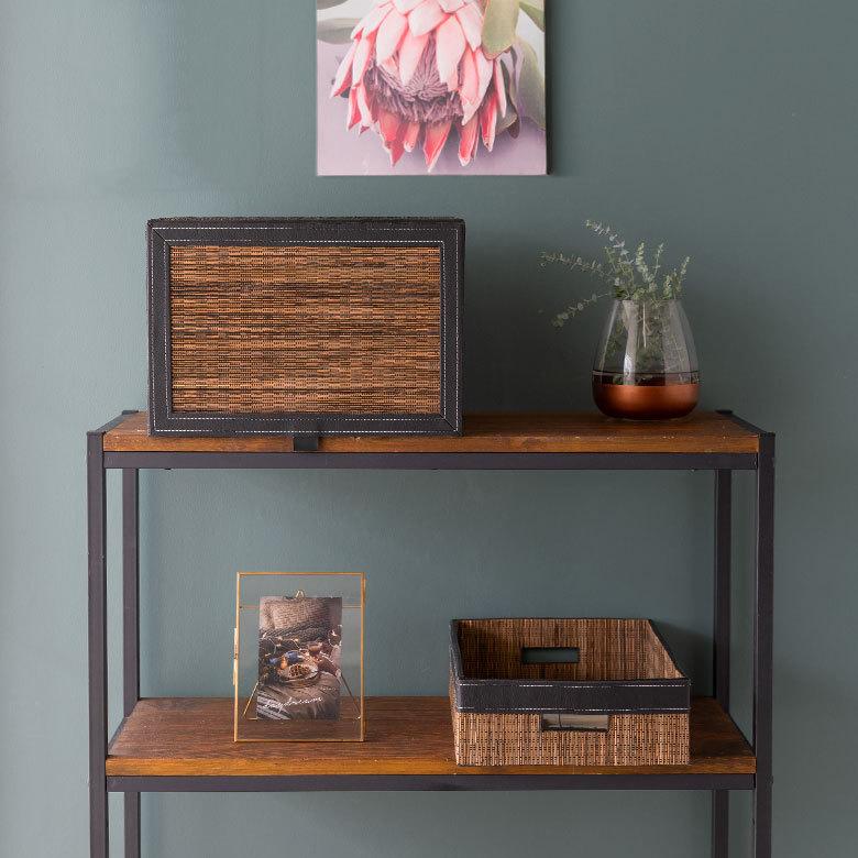 収納 ボックス フタ付き 折りたたみ パームリディ インナー カラー 折り畳み ケース インテリア リビング おしゃれ アジアン 雑貨 バリ島 南国 リゾート  13997 | ブランド登録なし | 01