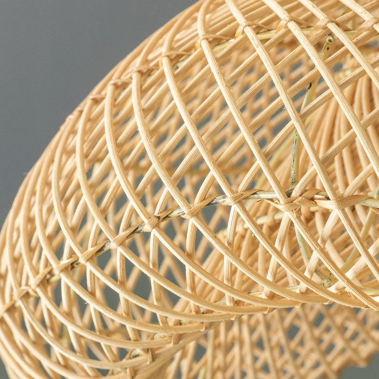 ランプ シェード ペンダント ライト 照明 器具 ラタン 籐 1灯 口金E26 60W LED対応 天井 シーリング 吊り下げ リゾート アジアン 雑貨  13998 | ELEMENTS（インテリア） | 03