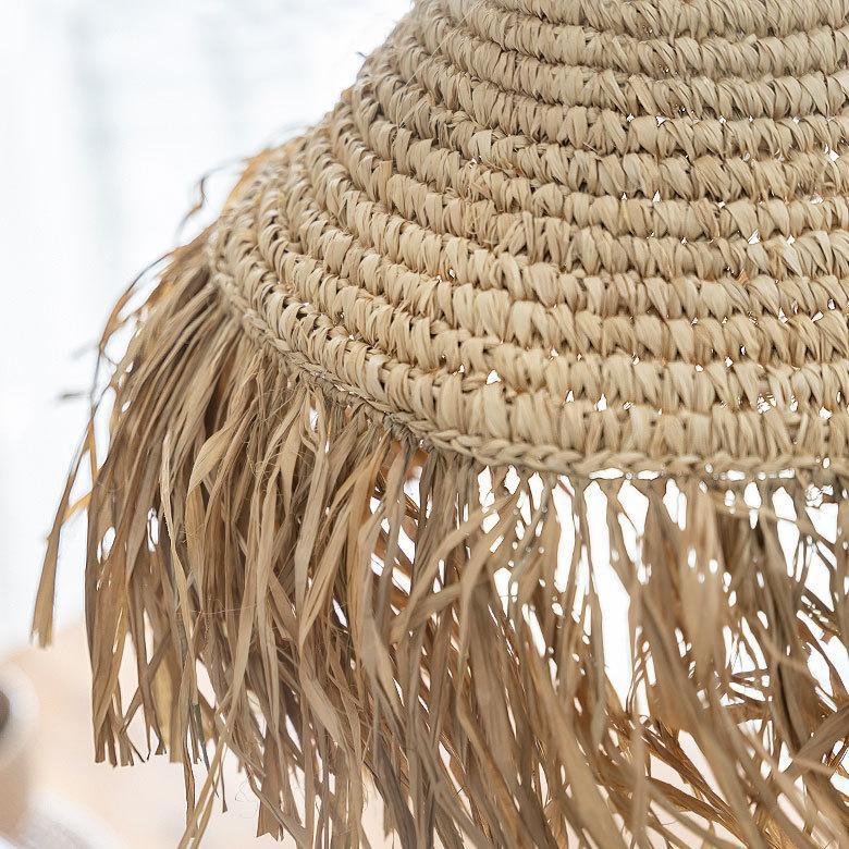 ランプ シェード ペンダント ライト 照明 器具 ラフィア 1灯 口金E26 60W LED対応 天井 シーリング 吊り下げ リゾート 西海岸風 塩系 男前 14003 | ELEMENTS（インテリア） | 02