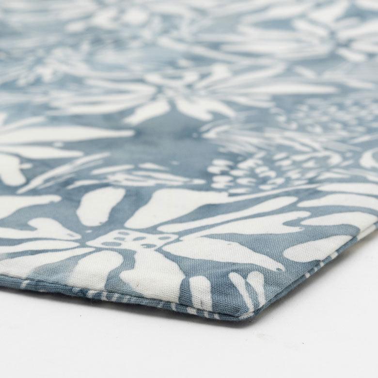 メール便対応 巾着 小物入れ スタンプ バティック 花柄 Alami アラミ トート エコ バッグ ランチ お弁当 手提げ 袋 おしゃれ 北欧  ナチュラル リゾート 14006 | ブランド登録なし | 16