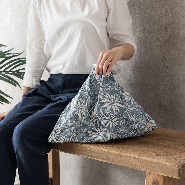 メール便対応 バッグイン バッグ あずま 袋 インナー スタンプ バティック 花柄 Alami アラミ ランチ 風呂敷 エコ おしゃれ 北欧  ナチュラル リゾート 14007 | ブランド登録なし | 02