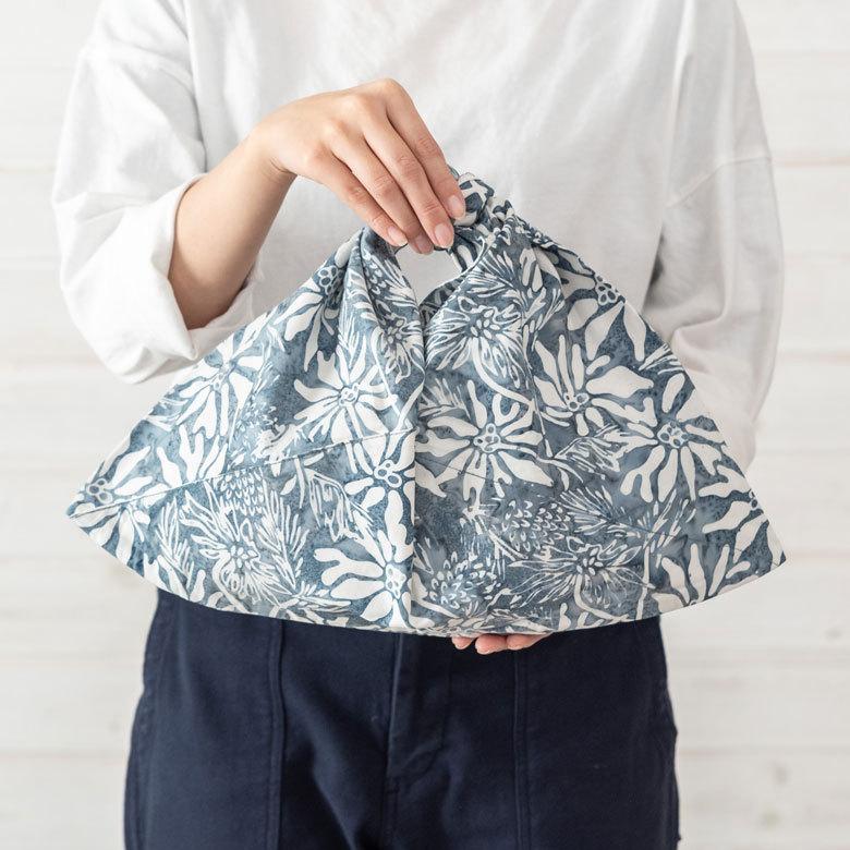 メール便対応 バッグイン バッグ あずま 袋 インナー スタンプ バティック 花柄 Alami アラミ ランチ 風呂敷 エコ おしゃれ 北欧  ナチュラル リゾート 14007 | ブランド登録なし | 12