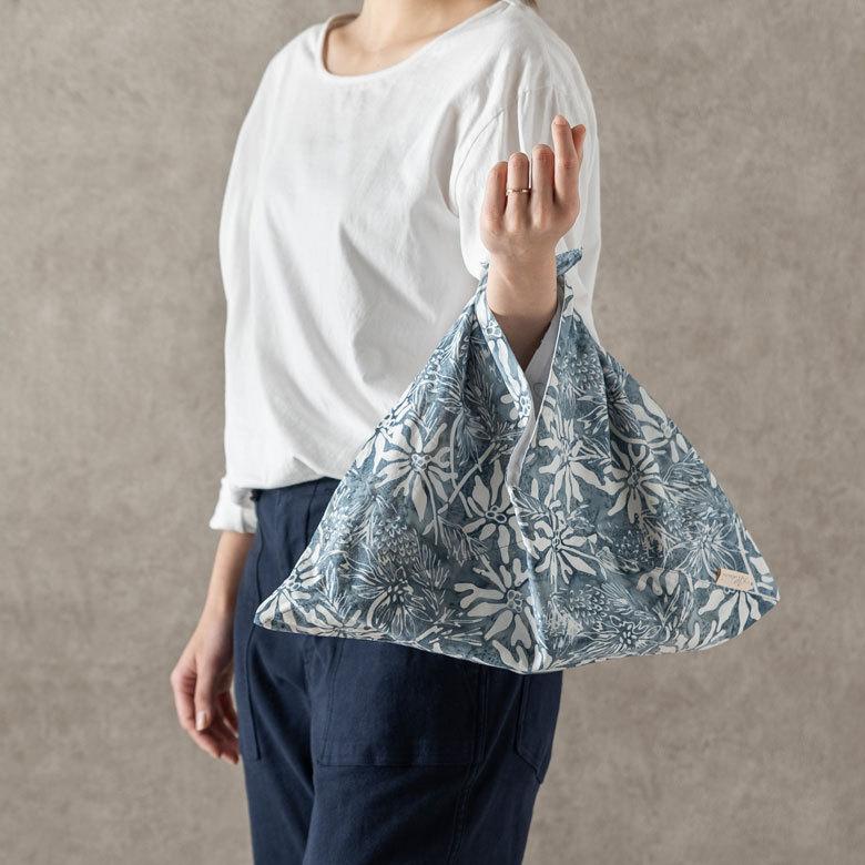 メール便対応 バッグイン バッグ あずま 袋 インナー スタンプ バティック 花柄 Alami アラミ ランチ 風呂敷 エコ おしゃれ 北欧  ナチュラル リゾート 14007 | ブランド登録なし | 13