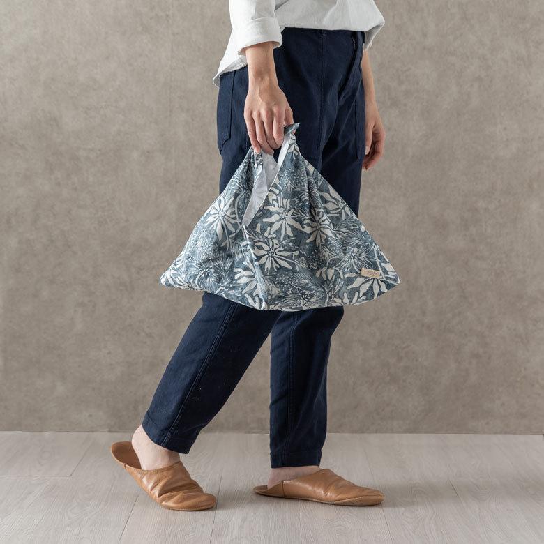 メール便対応 バッグイン バッグ あずま 袋 インナー スタンプ バティック 花柄 Alami アラミ ランチ 風呂敷 エコ おしゃれ 北欧  ナチュラル リゾート 14007 | ブランド登録なし | 07