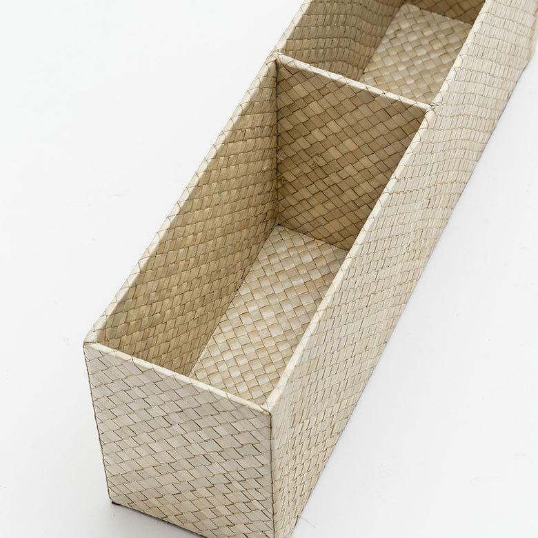 卓上 収納 デスク 机上 スリム 仕切り付 パンダン リモコン ペン 立て スリッパ 入れ  小物 スタンド 玄関 省スペース おしゃれ オフィス 北欧 西海岸 14011 | ELEMENTS（インテリア） | 19