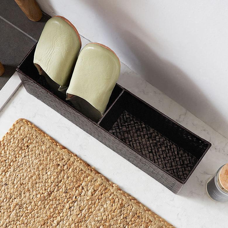 卓上 収納 デスク 机上 スリム 仕切り付 パンダン リモコン ペン 立て スリッパ 入れ  小物 スタンド 玄関 省スペース おしゃれ オフィス 北欧 西海岸 14011 | ELEMENTS（インテリア） | 06